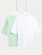 2pk Cool Comfort™ Relax Slogan Pyjama Tops